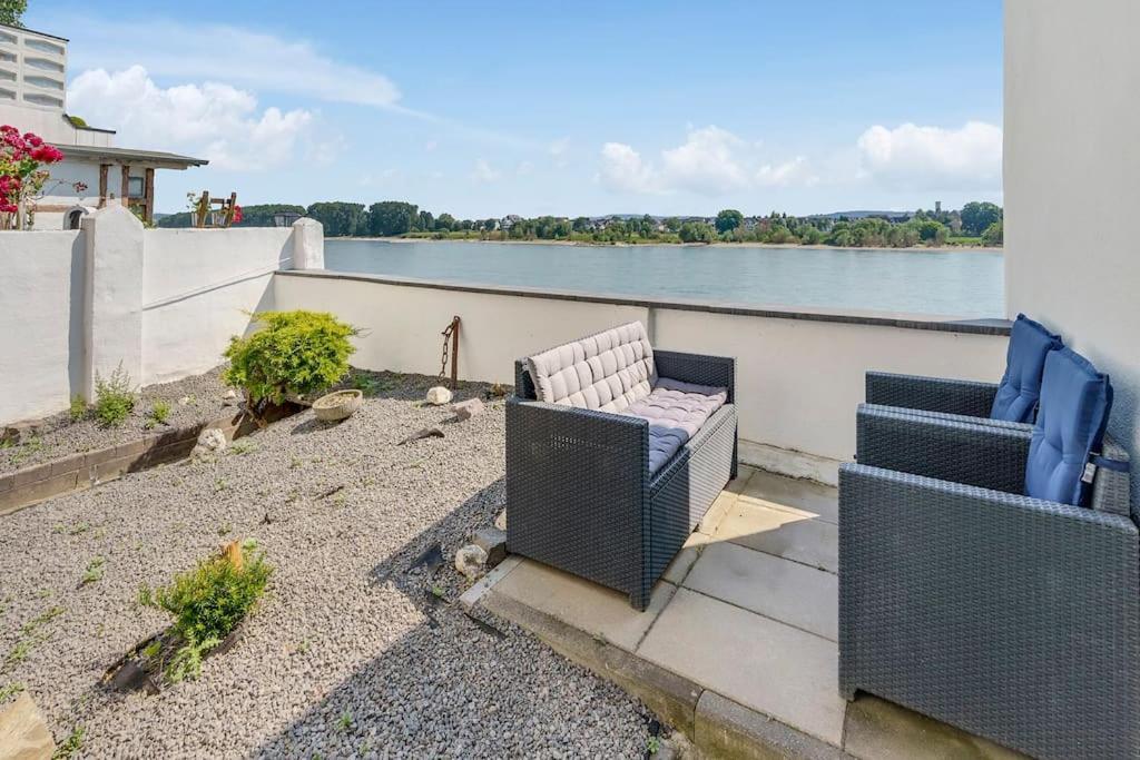 Tiny Apartment With Spacious Terrace On The Rhine Neuwied Buitenkant foto